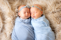 Hazel and Eloise Newborn